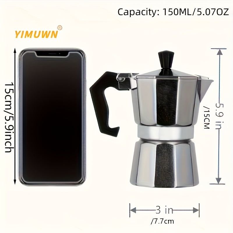 [European Coffee Tools] Octagonal Mocha Coffee Pots & European Coffee Tools | Italian Aluminum Models - Wholesale with Cross-Border Shipping