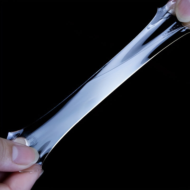 1pc 3 Styles Fixing Tape, Transparent, Easy To Use, Strong Viscosity, Suitable For Wall Fixing, Home Decoration