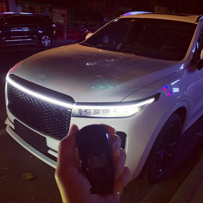 Start-Scan Car LED Hood Light - 12V, Universal, No Battery Needed, High-Intensity LED for Motor Vehicles, Ideal for Starting Engines, Engine Start Light|Modern Car Accessory|Durable Construction, Car Light Accessories