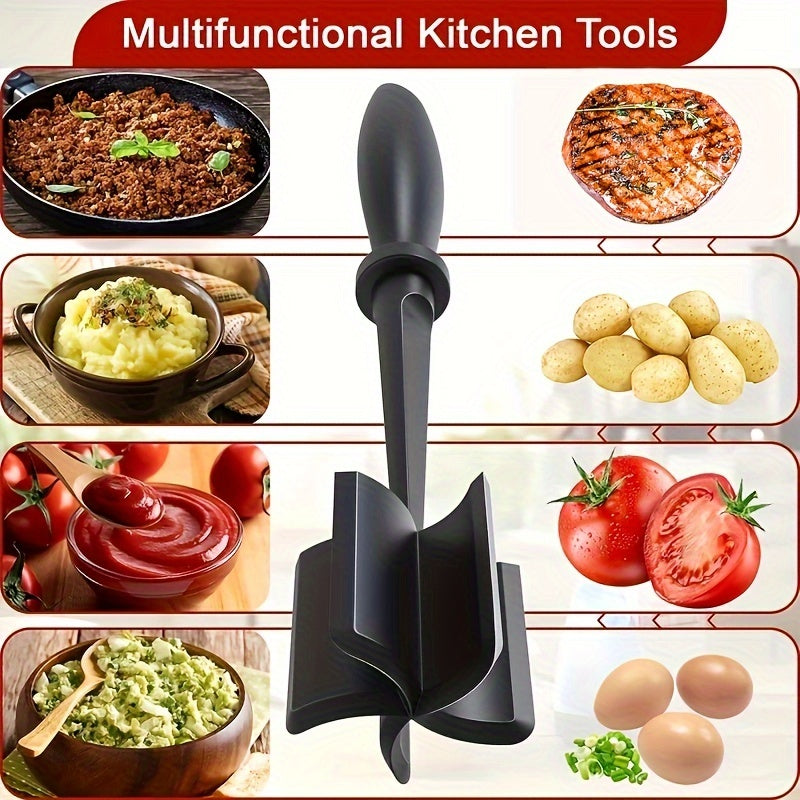 [Manual Meat Shredder] PANCERKA Manual Meat Shredder & Pulverizer | Heat-Resistant Polypropylene, Non-Stick Surface, Ergonomic Handle, Dual Interchangeable Blades for Beef, Turkey, BBQ, Stovetop Use, Kitchen Gadgets, Durable