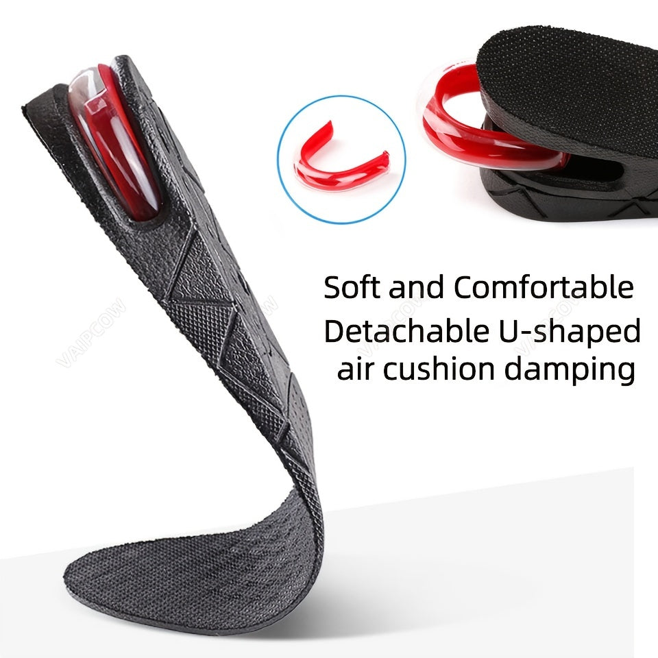 1.18-3.54inch Invisible Height Increase Insole Cushion Height Adjustable Shoe Heel Insoles Insert Taller Support Absorbant Foot Pad
