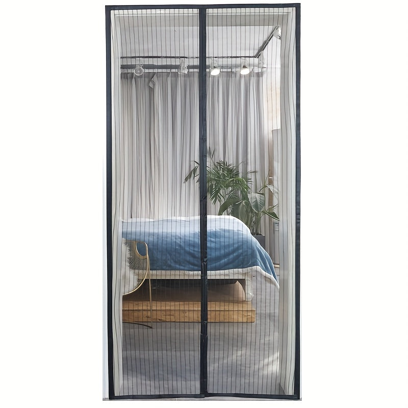 [Magnetic Screen Door] Heavy-Duty Magnetic Screen Door | Self-Sealing, Hands-Free Mesh for Insect Protection, Pet & Youngsters Friendly, Easy Installation with Magnetic Strips, Durable Nylon Material, Bohemian Style