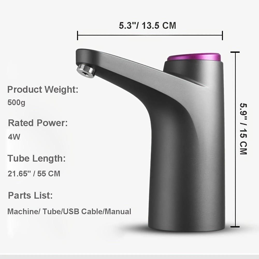 [Portable Water Dispenser] Portable 5 Gallon Water Jug Dispenser - USB Charging Water Pump for 2-5 Gallon Drinking Water