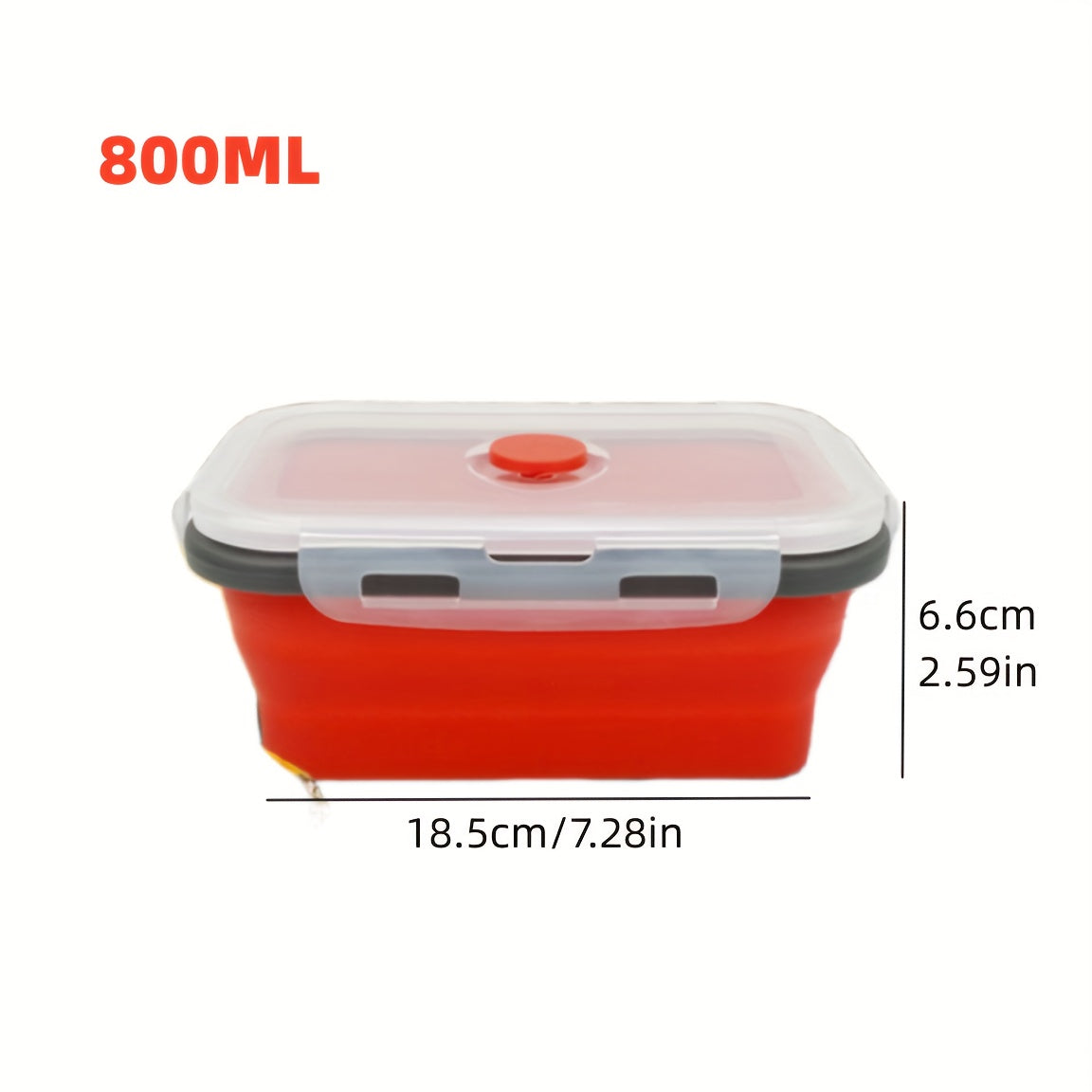[Silicone Food Container] Collapsible Silicone Food Storage Container - BPA Free - Microwaveable - Freezer, Dishwasher Safe - Space Saving Stackable - Collapsible Leftover or Meal Prep Lunch Box Containers