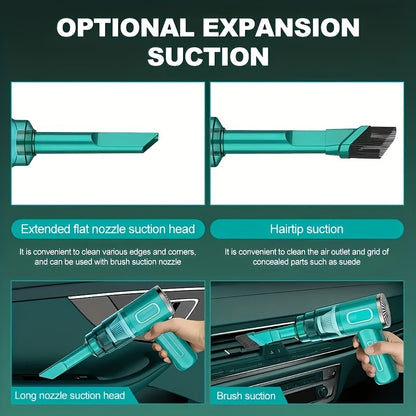 [Cordless Vacuum] Cordless Handheld Vacuum Cleaner | Rechargeable Cyclone Suction for Cars, Effective Dust Collection
