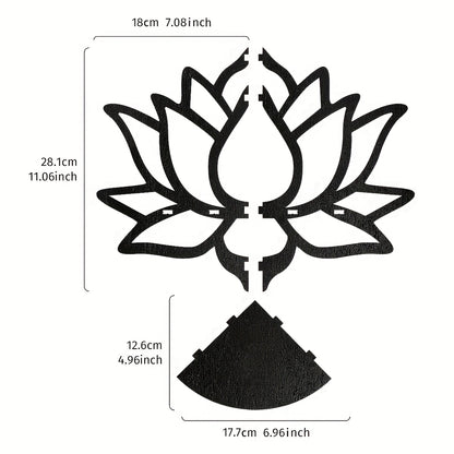 [Creative Lotus Shelf] 1pc Creative Lotus Flower Wall Corner Shelf | Right Angle Decorative Shelf for Home & Wall Decoration