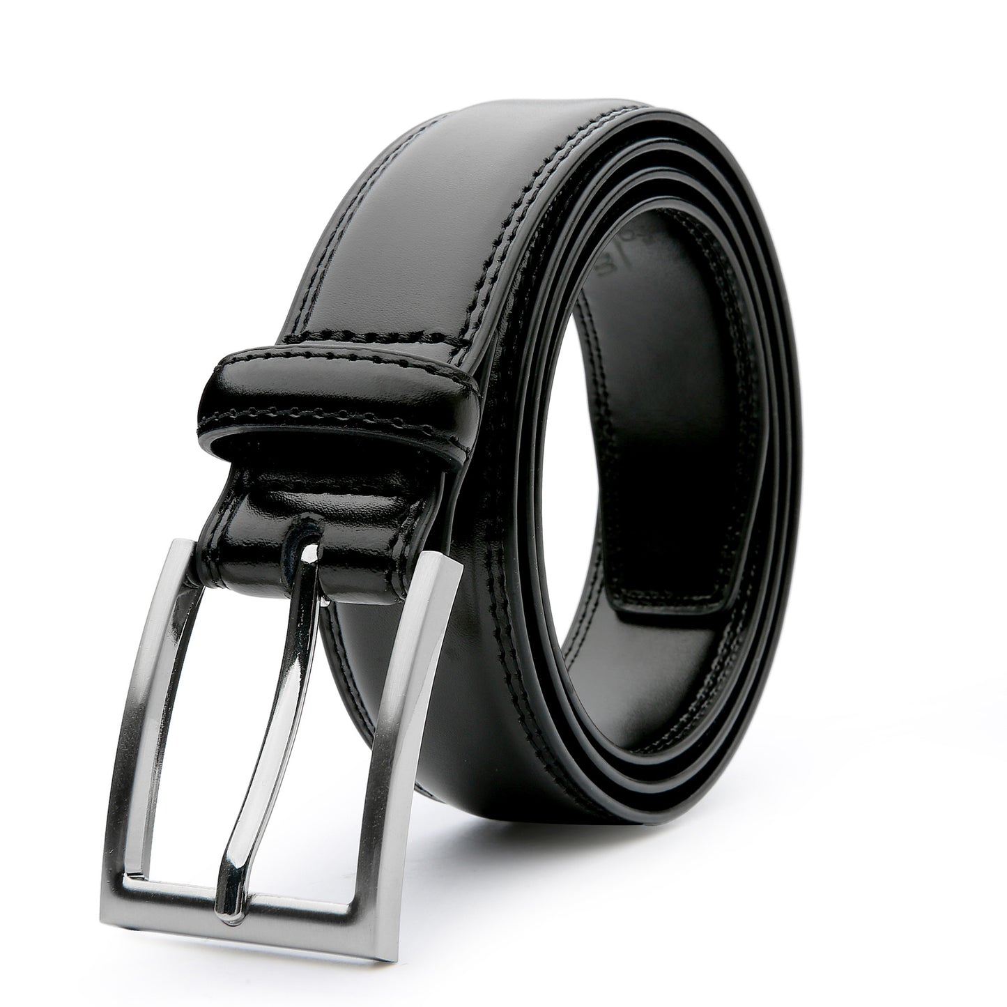 [Classic Men's Leather Belt] Classic & Fashion Men's Leather Belt | Single Prong Buckle for Jeans, Pants, Work & Business - Gift for Dad & Husband