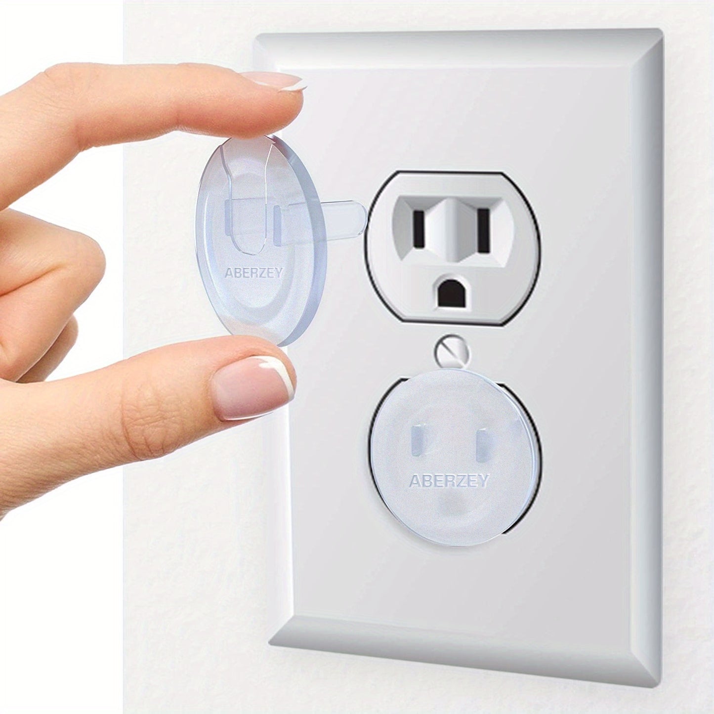 [Safety Outlet Covers] 10pcs Baby Proofing Safety Outlet Covers | Child Secure Electric Plug Protectors, Hidden Handle Square Socket Covers, For Kids Toddler Protection, Christmas, Halloween, Thanksgiving Day Gift