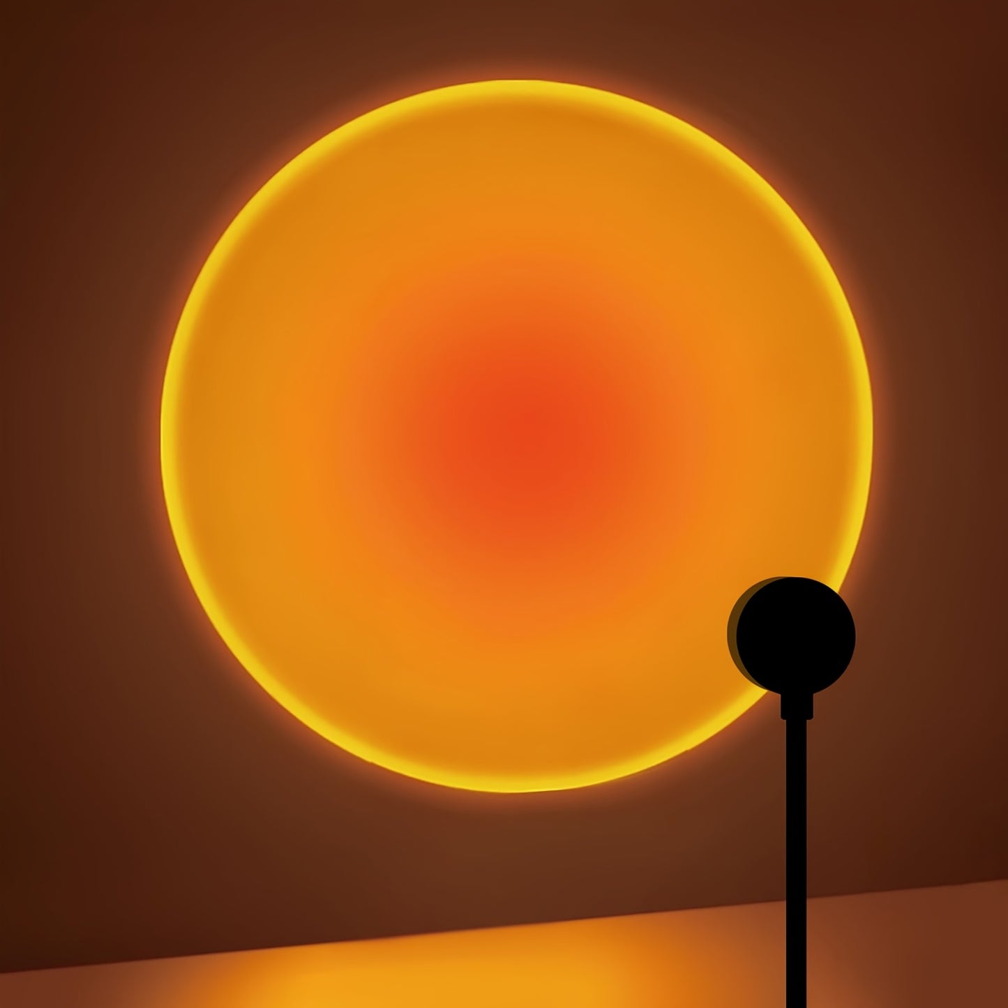 Sunset projection lamp, home decoration atmosphere lamp, sunset red decorative lamp, romantic sunset orange light and shadow effect, USB night light, multi-angle rotatable and adjustable, LED lighting, suitable for home livin