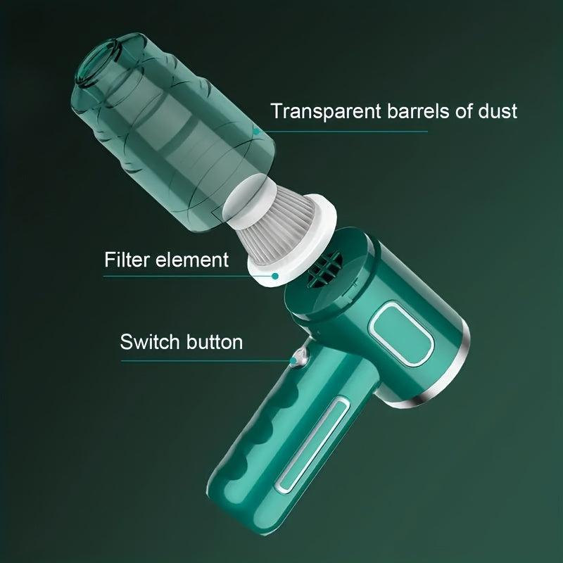 [Cordless Vacuum] Cordless Handheld Vacuum Cleaner | Rechargeable Cyclone Suction for Cars, Effective Dust Collection