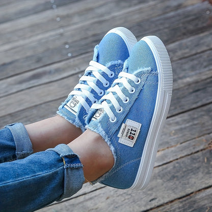 [Casual Canvas Shoes] White Women's Casual Round Toe Solid Color Canvas Shoes | Flat Bottom, PVC Sole, Fabric Upper And Insole, Hand Wash, No Dry Clean, Spring, Autumn, All Season 2022