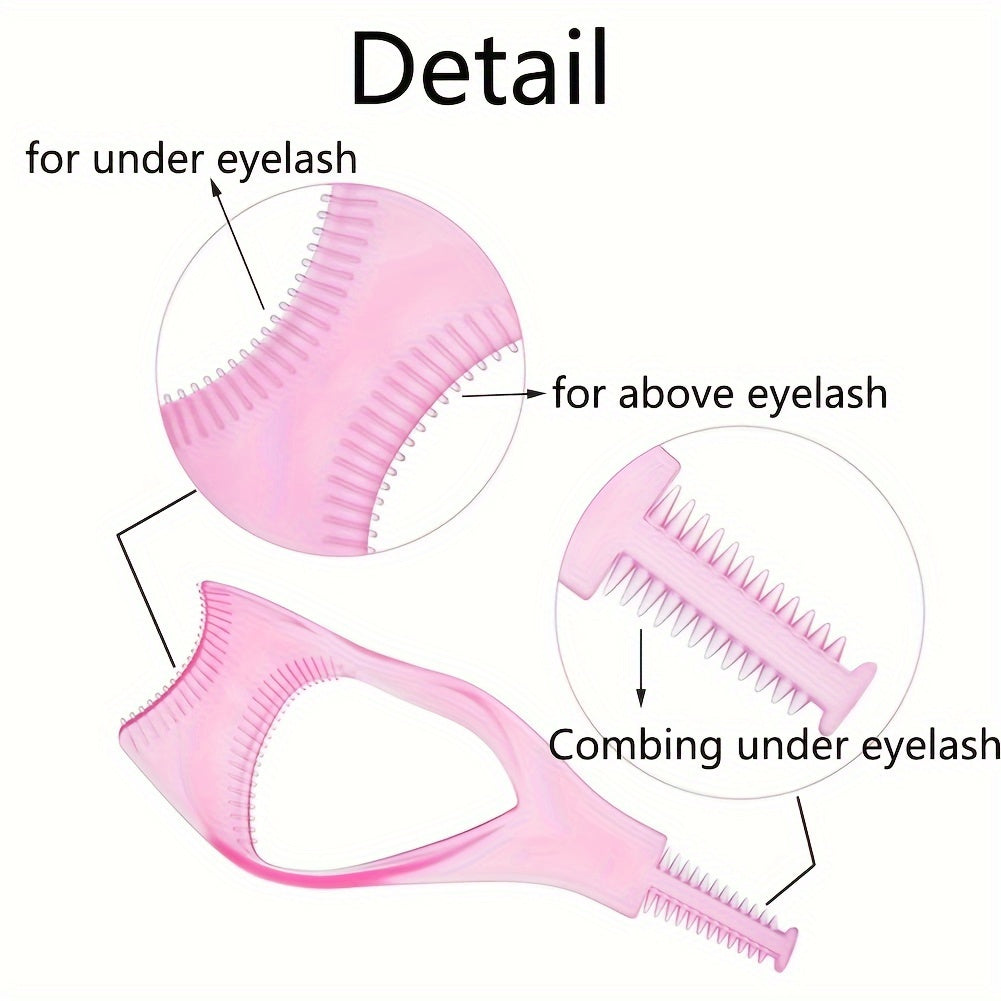 1/3/5 Pcs Eyelash Makeup Auxiliary Tool Upper Lower Eye Lash Mascara Guard Applicator Guide Helper With Eyelash Comb For Makeup