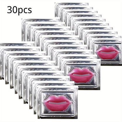 10Pcs Pink Crystal Lip Mask Patches, Hydrating And Moisturizing, Keep All-Day Moisture For Lip, Long-lasting Effect, The Lip Line, Great For Fight Chapped, Plump Lips