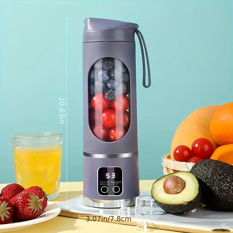 [USB-Rechargeable Blender] Portable USB-Rechargeable 10.14oz to 16.91oz Blender & Juicer | Easy Clean, Perfect for Fruit & Vegetable Drinks, Milkshakes