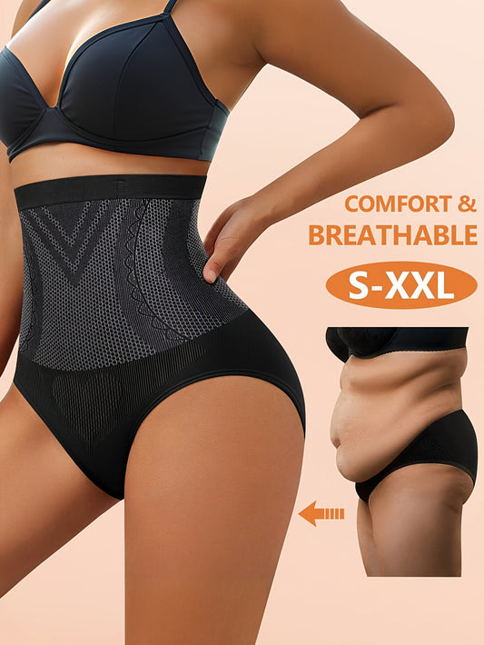1-Pack High-Waist Tummy Control Shaping Seamless Panties, Soft Fit Women's Briefs