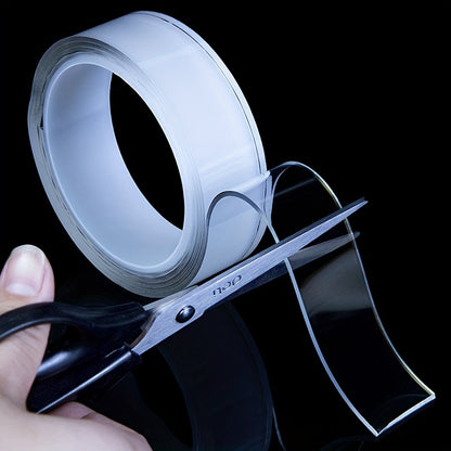 1pc 3 Styles Fixing Tape, Transparent, Easy To Use, Strong Viscosity, Suitable For Wall Fixing, Home Decoration