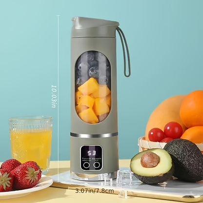[USB-Rechargeable Blender] Portable USB-Rechargeable 10.14oz to 16.91oz Blender & Juicer | Easy Clean, Perfect for Fruit & Vegetable Drinks, Milkshakes