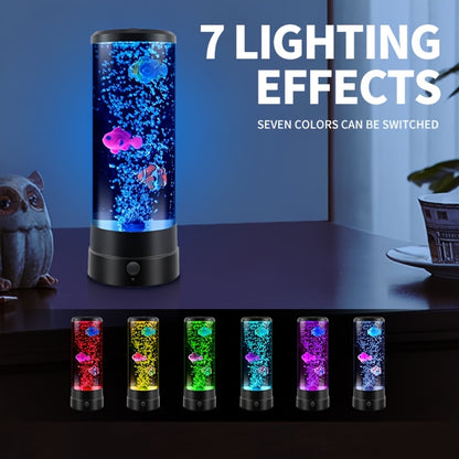12-inch LED Bubble Fish Atmosphere Lamp Bedroom Table Lamp Gift Acrylic Bedside Lamp Strictly Selected Home Decoration Night Light