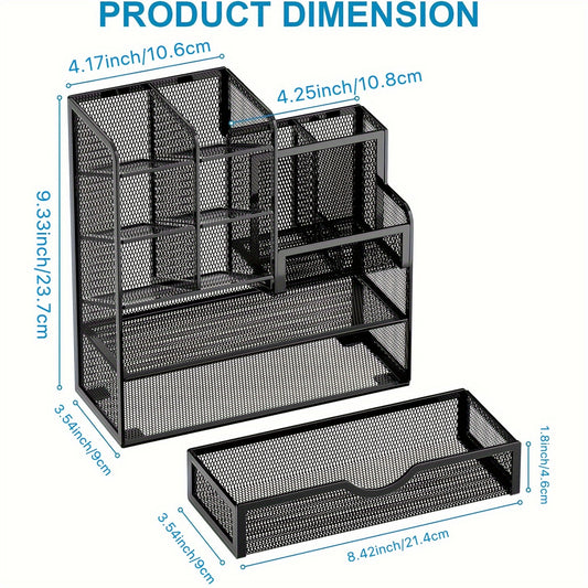1 Piece Desktop Storage Rack - Durable & Stylish Organizer for Stationery, Office Supplies & Bedroom Decor - Space-Saving, Versatile Design Enhances Home Storage & Organization