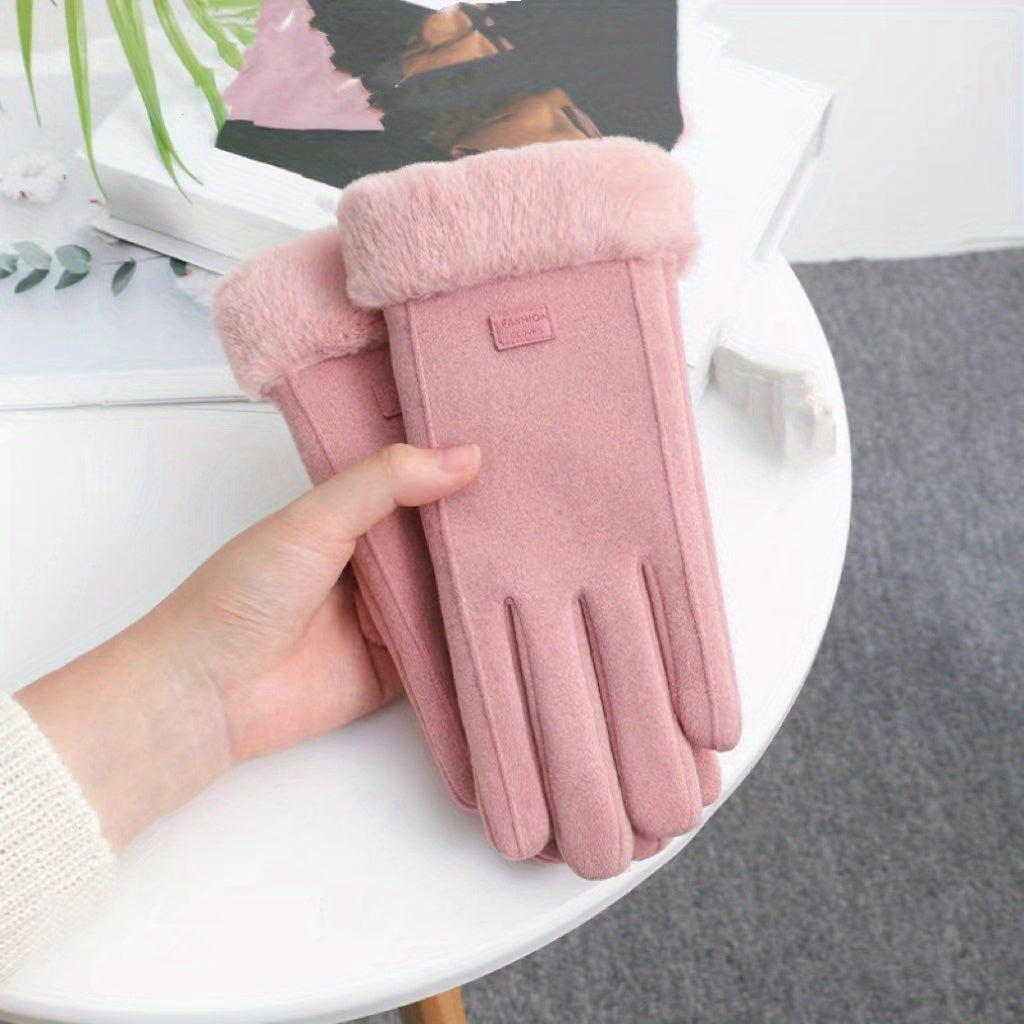 [Winter Touchscreen Gloves] Thickened Warm Winter Gloves - Unisex Touchscreen Gloves for Outdoor Skiing and Cycling - Pair