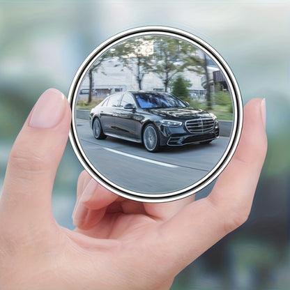 [High-definition | 360-degree] 2pcs High-definition 360-degree Adjustable Car Rearview Mirror | Round Mirror Blind Spot Mirror Wide-angle Mirror | Increase Child's Safety In The Car