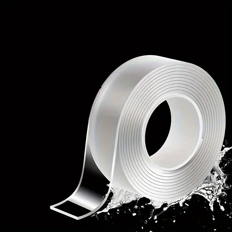 1pc 3 Styles Fixing Tape, Transparent, Easy To Use, Strong Viscosity, Suitable For Wall Fixing, Home Decoration