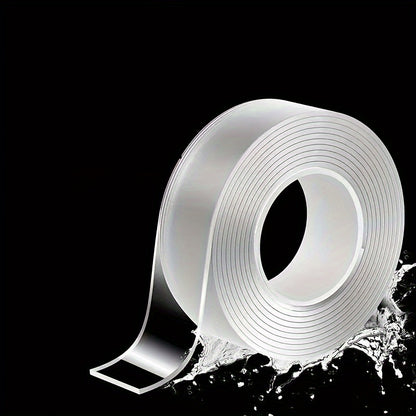 1pc 3 Styles Fixing Tape, Transparent, Easy To Use, Strong Viscosity, Suitable For Wall Fixing, Home Decoration