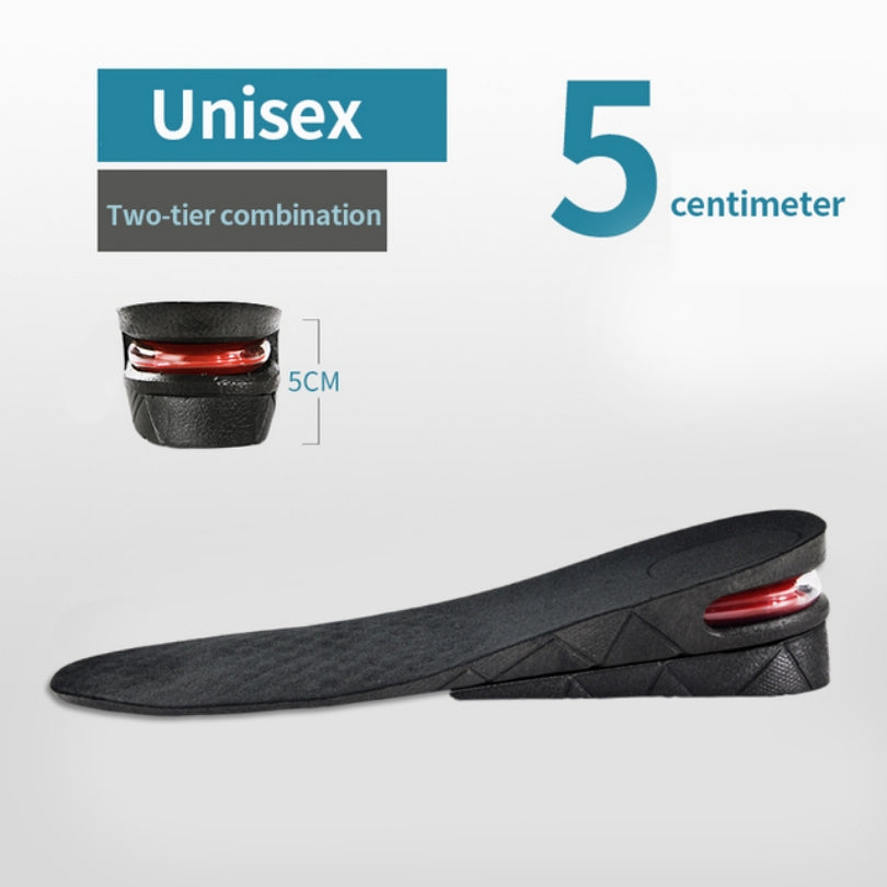 1.18-3.54inch Invisible Height Increase Insole Cushion Height Adjustable Shoe Heel Insoles Insert Taller Support Absorbant Foot Pad