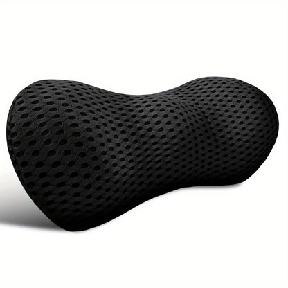 Supreme Memory Foam Lumbar Pillow - Scientific Contour for Instant Pain Relief - Premium Support for Car, Office, Recliner & Bed - Ergonomic Streamline Design for Ultimate Comfort
