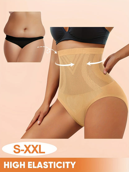 1-Pack High-Waist Tummy Control Shaping Seamless Panties, Soft Fit Women's Briefs