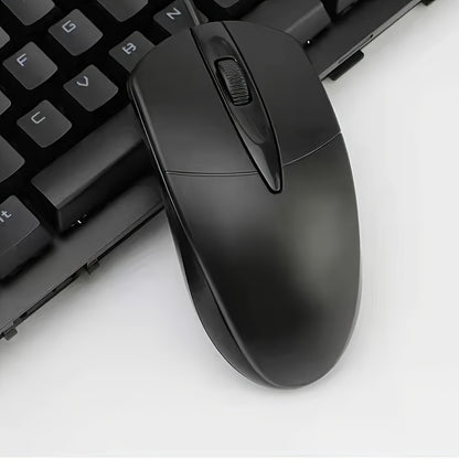 1pc Ambidextrous Wired USB Optical Mouse, 1200DPI Trackball, Smooth Movement on Various Surfaces, Anti-Slip Roller, Compatible with PC, Notebook, Desktop - Plastic, Wheel-Mouse, No Battery Required