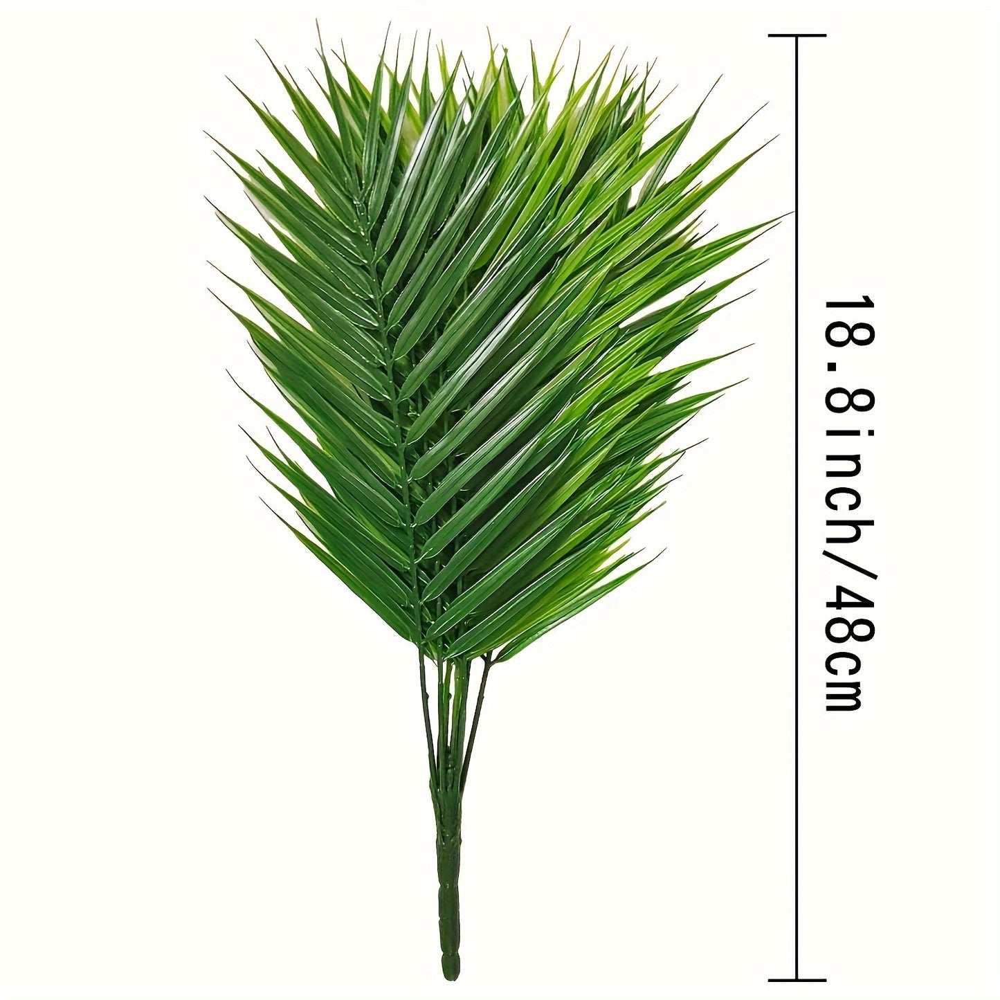 1pc 20" Fake Plants, Large Tropical Palm Tree, Artificial Monstera Faux Plant Tree In Pot For Indoor Outdoor Home Office Garden Decoration