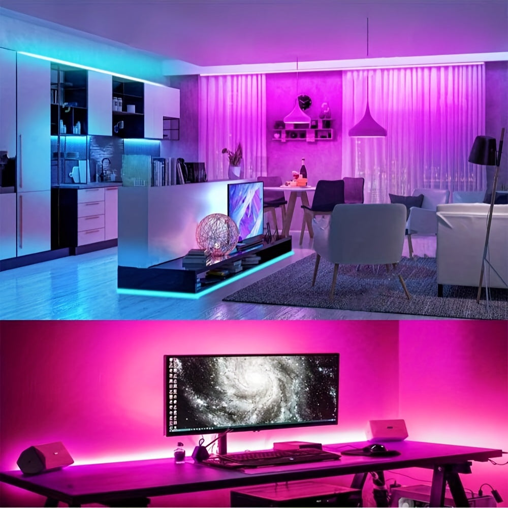 1 Set of USB DIY Backlight TV Light Belt - Flexible 3.28FT/9.84FT SMD 2835 LED Cabinet Light Strip for Home Decoration, Ambient Lighting, and TV Background Illumination - Easy to Install and Energy-Efficient
