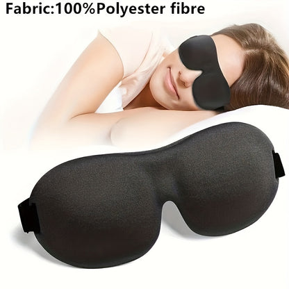 [Blackout Eye Mask] 1/3/5/10 Pack Pure Black 3D Contoured Eye Mask | Soft Comfortable Ergonomic Design, Hypoallergenic & Fragrance-Free, Pure Blackout for Adults, Men & Women - Travel, Home, Office Use, Sleep Enhancement | Mo