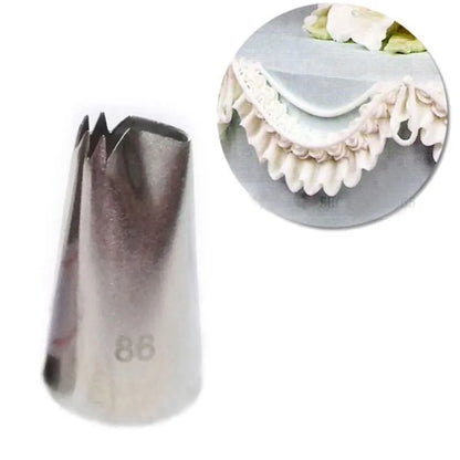 #86 Pastry Nozzles High Quality 304 Stainless Steel Icing Piping Nozzles Cream Metal Tips Cake Decorating Tools Bakeware