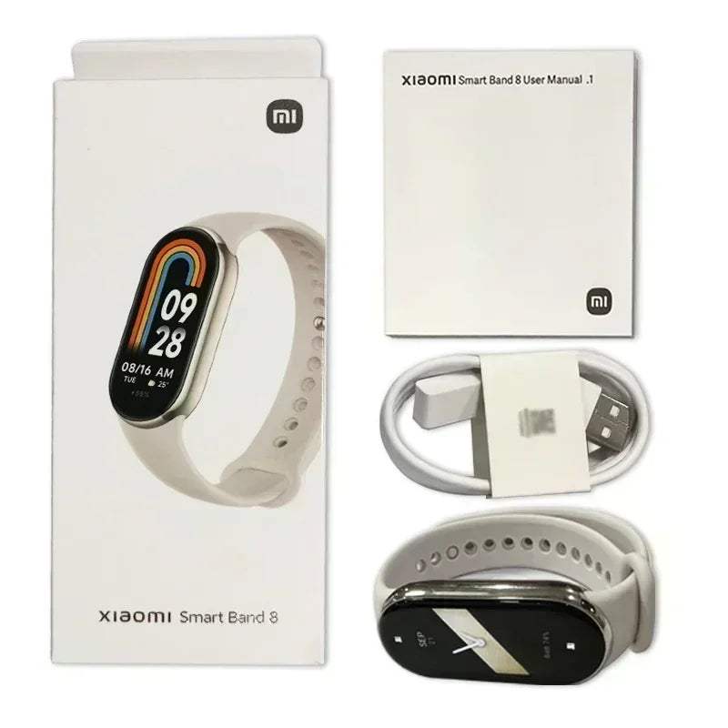 [World Premiere] Global Version Xiaomi Band 8 1.62'' AMOLED Ultra Long Life 16 Days Smart Bracelet 150+ Sport Modes