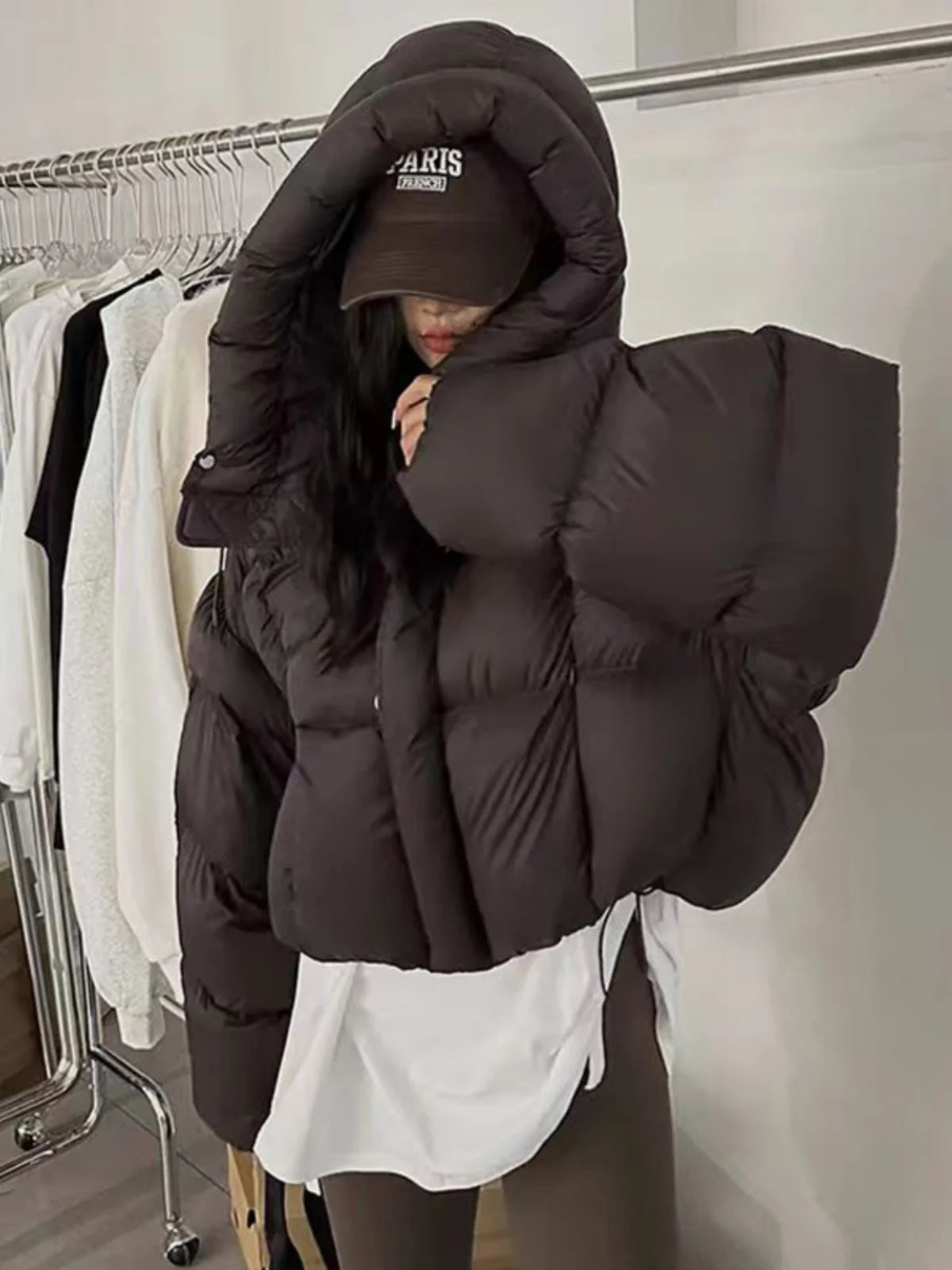 Trendy American Doudoune hiver en  Cotton  femmes Design Vêtements en coton Coupe ample