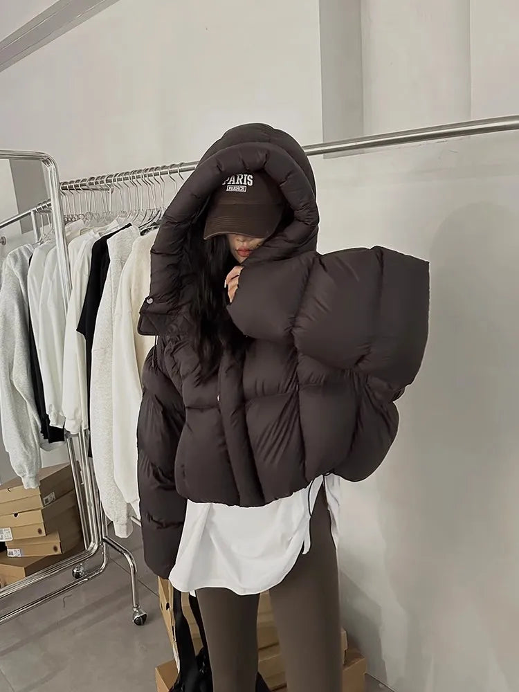 Trendy American Doudoune hiver en  Cotton  femmes Design Vêtements en coton Coupe ample