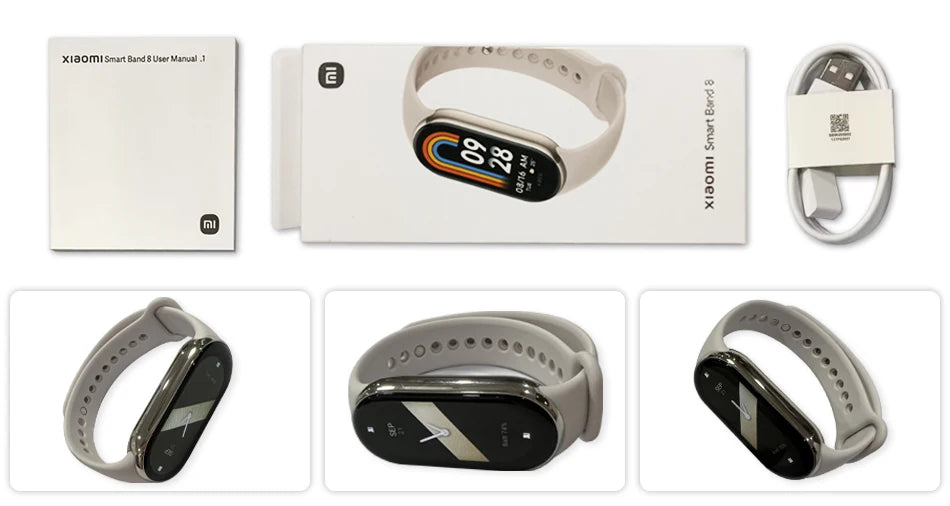 [World Premiere] Global Version Xiaomi Band 8 1.62'' AMOLED Ultra Long Life 16 Days Smart Bracelet 150+ Sport Modes