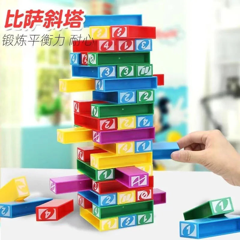 Spin Card Wheel Game Family Parent Child Gathering Desktop Game Drawing Blocks Stacking High Children'S Puzzle Interactive Toys