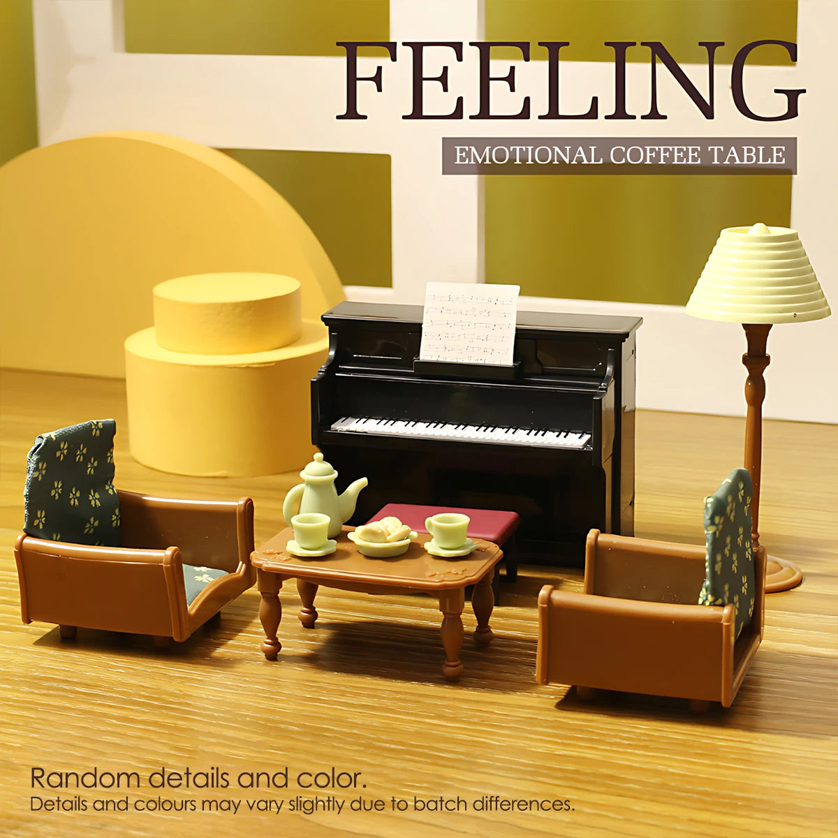 1:12 Miniature Furniture Forest Family Kitchen Toy Dining Table Dollhouse Accessories Bathroom Pretend Play For Girl Gifts Toys