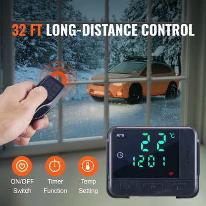 SucceBuy 8KW Diesel Air Heater 12V Car Heater with Remote Control and LCD Diesel Parking Heater for RV Trailer Camper Van Boat