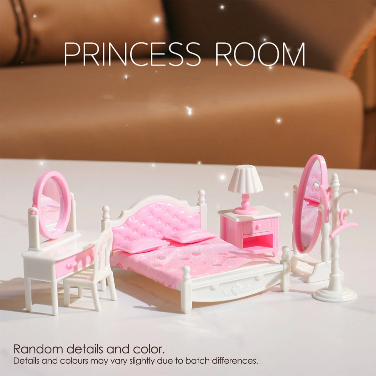 1:12 Miniature Furniture Forest Family Kitchen Toy Dining Table Dollhouse Accessories Bathroom Pretend Play For Girl Gifts Toys