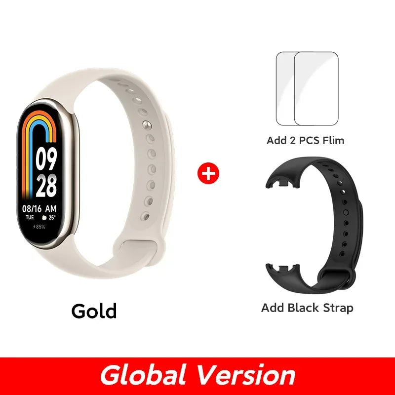 [World Premiere] Global Version Xiaomi Band 8 1.62'' AMOLED Ultra Long Life 16 Days Smart Bracelet 150+ Sport Modes