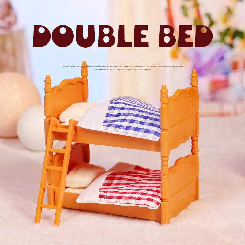 1:12 Miniature Furniture Forest Family Kitchen Toy Dining Table Dollhouse Accessories Bathroom Pretend Play For Girl Gifts Toys