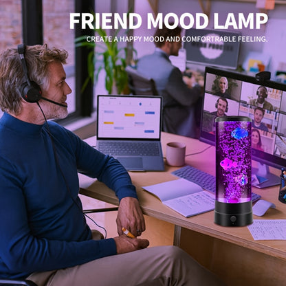 12-inch LED Bubble Fish Atmosphere Lamp Bedroom Table Lamp Gift Acrylic Bedside Lamp Strictly Selected Home Decoration Night Light