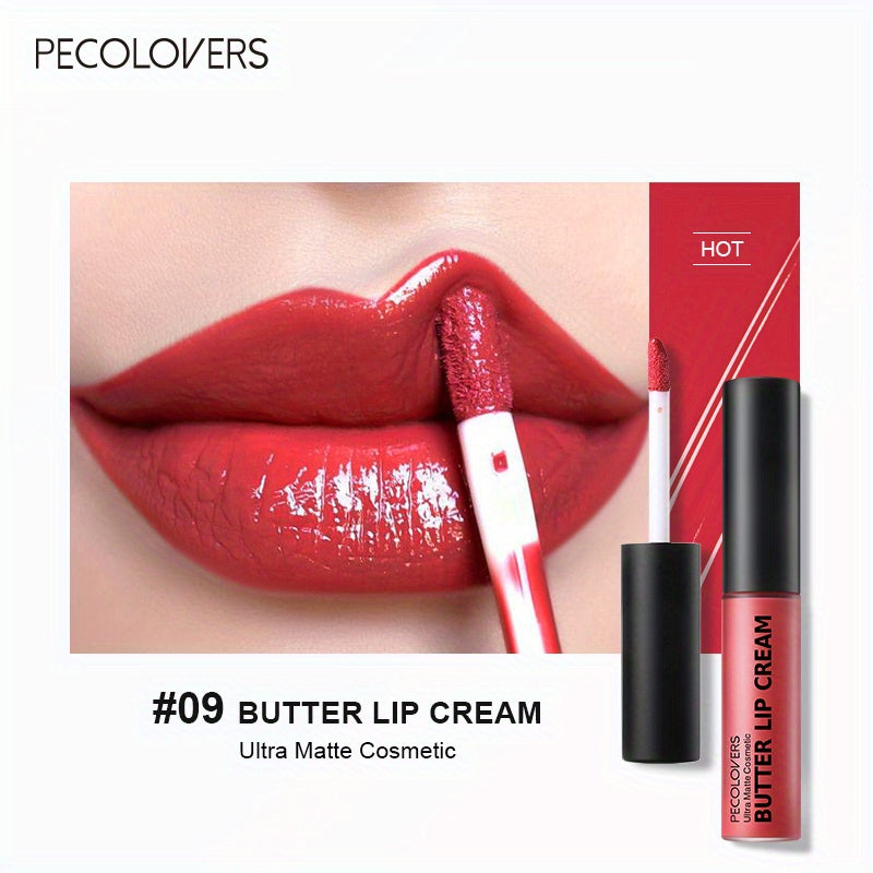 Rouge à lèvres liquide imperméable 10 couleurs Ensembles de maquillage à la vitamine E Brillants à lèvres Crème à lèvres