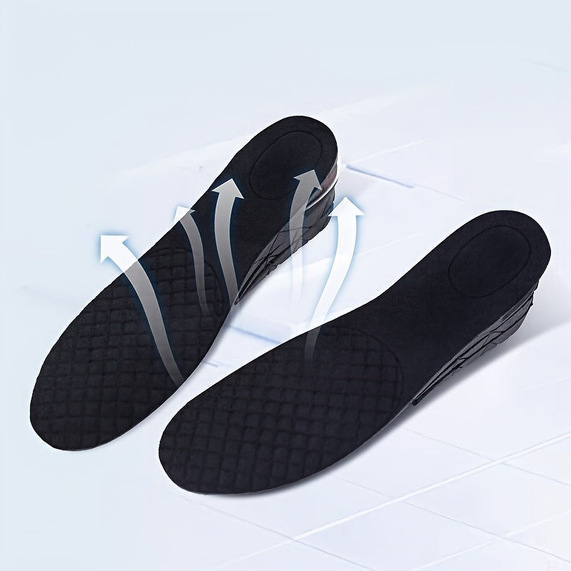 1.18-3.54inch Invisible Height Increase Insole Cushion Height Adjustable Shoe Heel Insoles Insert Taller Support Absorbant Foot Pad