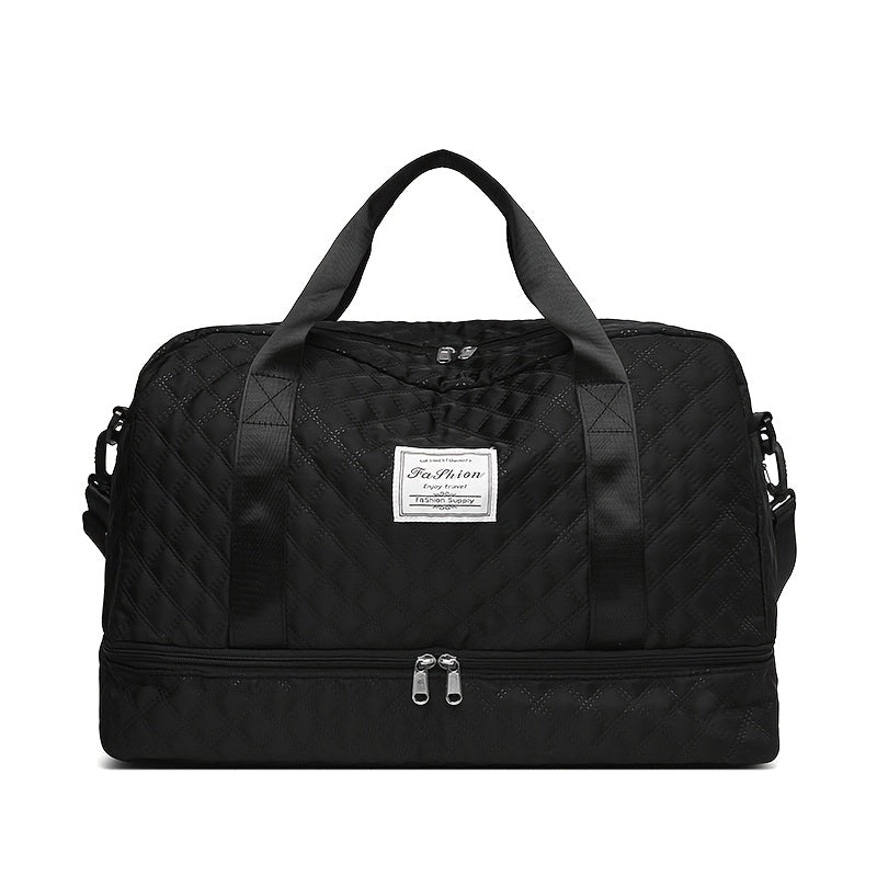 [Luxury Travel Bag] Extra Large Luxury Women's Gym Duffel Travel Bag | Multifunctional with Wet/Dry Separation, Convenient Side Pockets, and Independent Shoe Compartment - Lightweight Maternity Bag Storage Bag for Short Trip