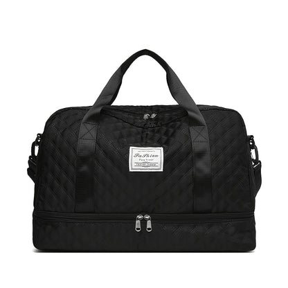 [Luxury Travel Bag] Extra Large Luxury Women's Gym Duffel Travel Bag | Multifunctional with Wet/Dry Separation, Convenient Side Pockets, and Independent Shoe Compartment - Lightweight Maternity Bag Storage Bag for Short Trip